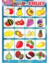 پوستر میوه ها در زبان انگلیسی Fruits