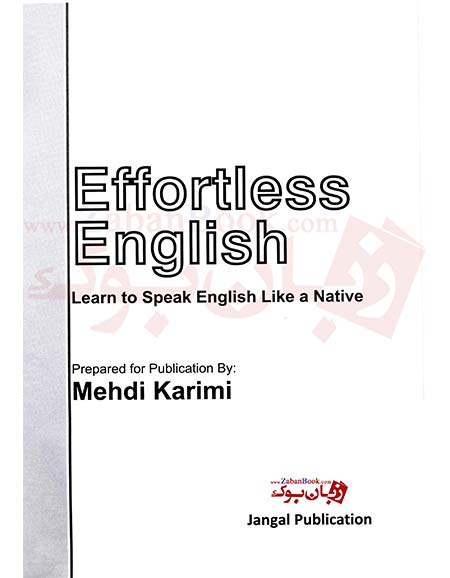 کتاب Effortless English Learn To Speak English Like A Native اثر مهدی