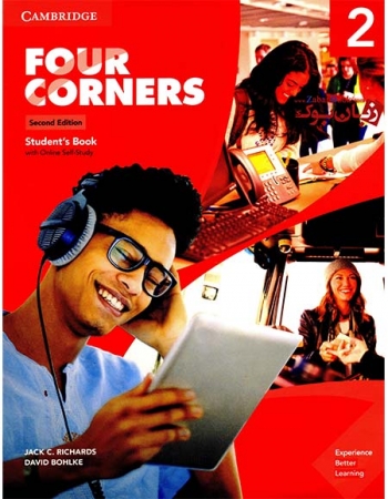  کتاب آموزش زبان انگلیسی بزرگسالان ویرایش دوم سطح دوم Four Corners 2nd 2 Student Book and Work Book   