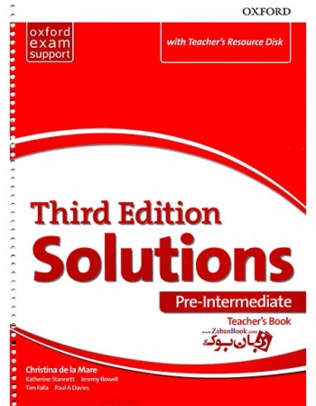  کتاب تیچربوک سولوشن Teachers Book Solutions Pre Intermediate 3rd  