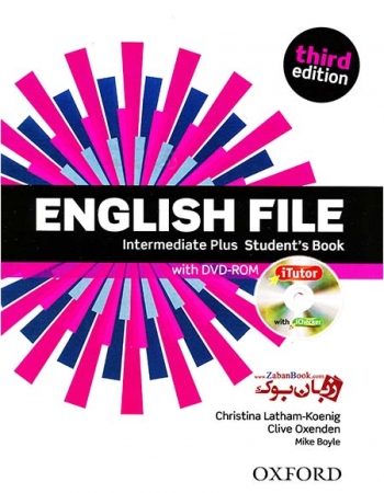  کتاب انگلیش فایل ویرایش سوم English File intermediate plus Student Book and Work Book Third Edition   