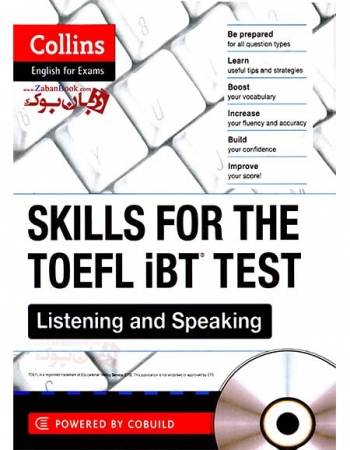  کتاب کالینز اسکیلز فور تافل آی بی تی تست برای آزمون تافل collins Skills for The TOEFL iBT Test Listening and Speaking