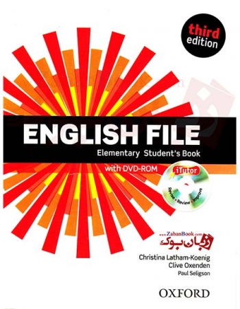  کتاب انگلیش فایل ویرایش سوم English File Elementary Student Book and Work Book Third Edition   