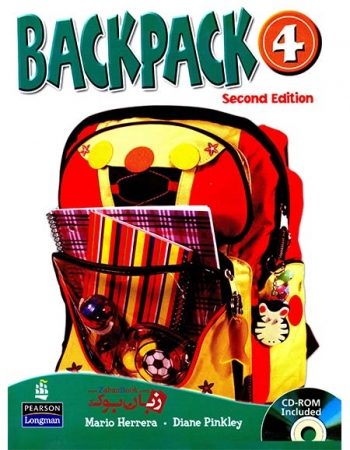 دوره آموزش زبان کودکان بک پک ویرایش دوم سطح چهارم  Backpack 4 Second Edition Student Book and Work Book 