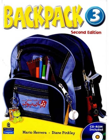 دوره آموزش زبان کودکان بک پک ویرایش دوم سطح سوم  Backpack 3 Second Edition Student Book and Work Book 