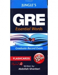  فلش کارت واژگان ضروری جی آر ای عبدالله قنبری Gre Essential Words Flashcards 150 Cards-Abdollah Ghanbari 