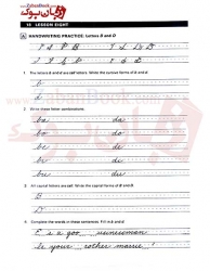 کتاب دستخط انگلیسی برای بزگسالان  Handwriting Workbook