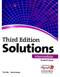  کتاب آموزش زبان انگلیسی نوجوانان  Solutions Third Edition Intermediate Student Book and Work Book   