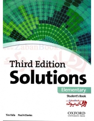 کتاب آموزش زبان انگلیسی نوجوانان  Solutions Third Edition Elementary Student Book and Work Book 