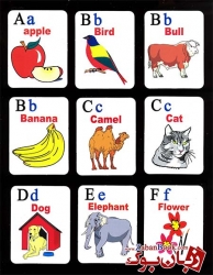 فلش کارت حروف الفبای انگلیسی Alphabet