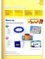 کتاب آموزش زبان انگلیسی بزرگسالان ویرایش اول  Four Corners 1 - Student Book and Work Book   