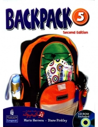 دوره آموزش زبان کودکان بک پک ویرایش دوم سطح پنجم  Backpack 5 Second Edition Student Book and Work Book 
