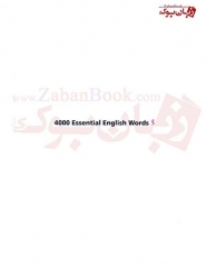 کتاب  4000 لغت ضروری زبان انگلیسی 4000 Essential English Words 5