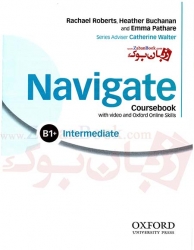  کتاب آموزشی بزرگسالان آکسفورد نویگیت (+)Navigate StudentBook and WorkBook Intermediate B1 