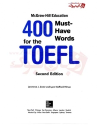 کتاب ویرایش دوم نسخه انگلیسی 400Must-Have Words for The TOEFL 2nd-McGraw Hill