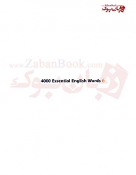 کتاب  4000 لغت ضروری زبان انگلیسی 4000 Essential English Words 6