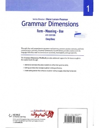 کتاب گرامر زبان انگلیسی ویرایش چهارم سطح اول Grammar Dimensions 1 Fourth Edition Student Book and Work Book
