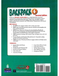 دوره آموزش زبان کودکان بک پک ویرایش دوم سطح چهارم  Backpack 4 Second Edition Student Book and Work Book 