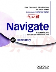  کتاب آموزشی بزرگسالان آکسفورد نویگیت Navigate StudentBook and WorkBook Elementary A2   