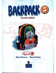 دوره آموزش زبان کودکان بک پک ویرایش دوم سطح پنجم  Backpack 5 Second Edition Student Book and Work Book 