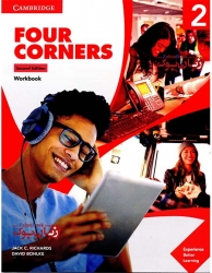  کتاب آموزش زبان انگلیسی بزرگسالان ویرایش دوم سطح دوم Four Corners 2nd 2 Student Book and Work Book   