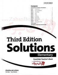 کتاب تیچربوک سولوشن المنتری Teachers Book Solutions Elementary 3rd